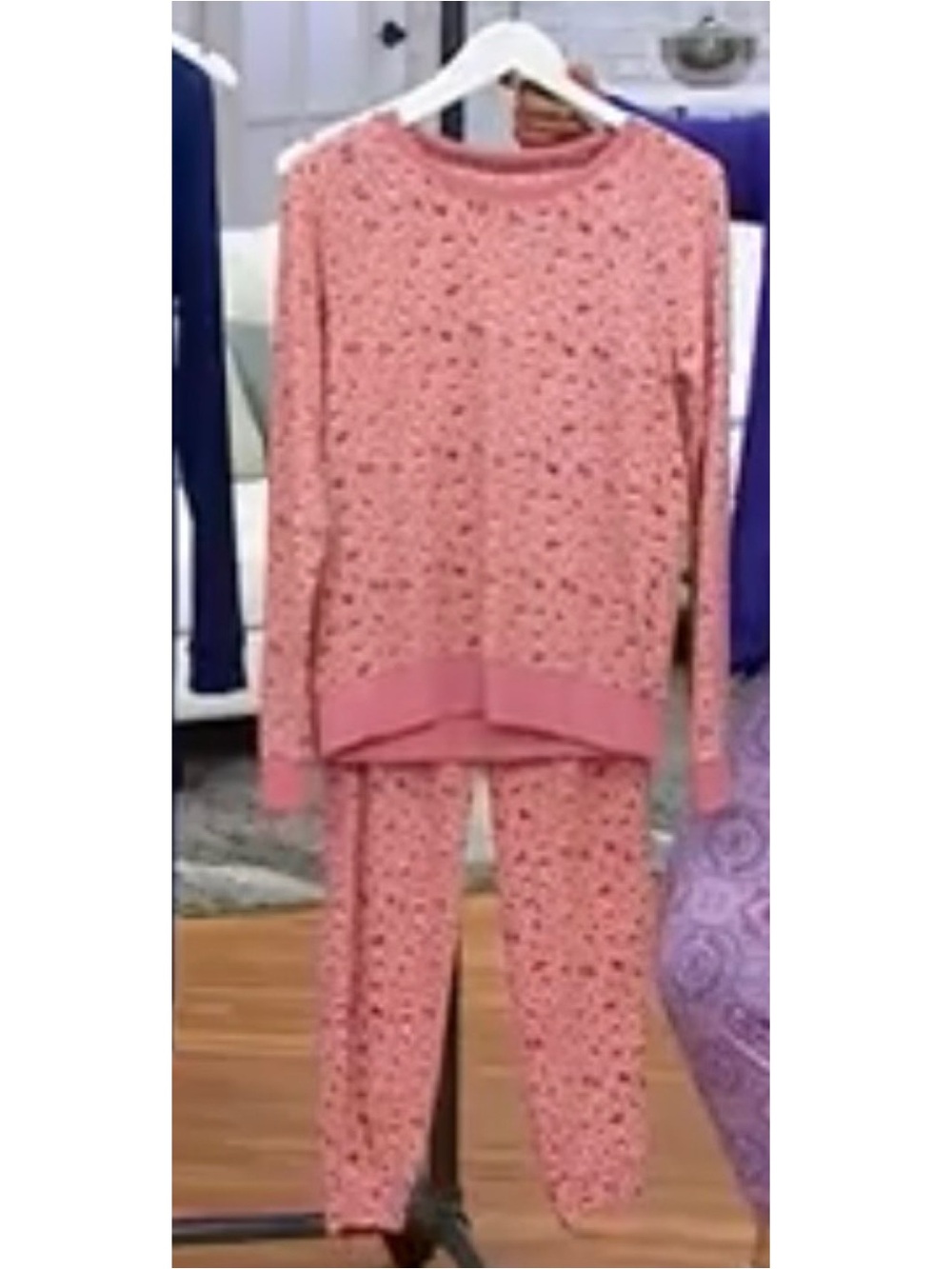 Muk Luks Vintage Animal Print Butter Knit Loungewear Set Size XL